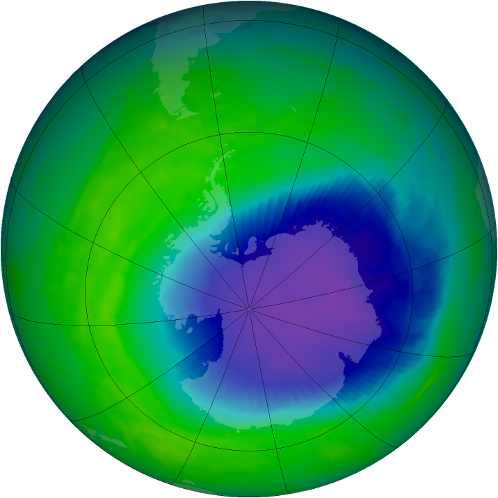 Ozone Map 1992-10-25